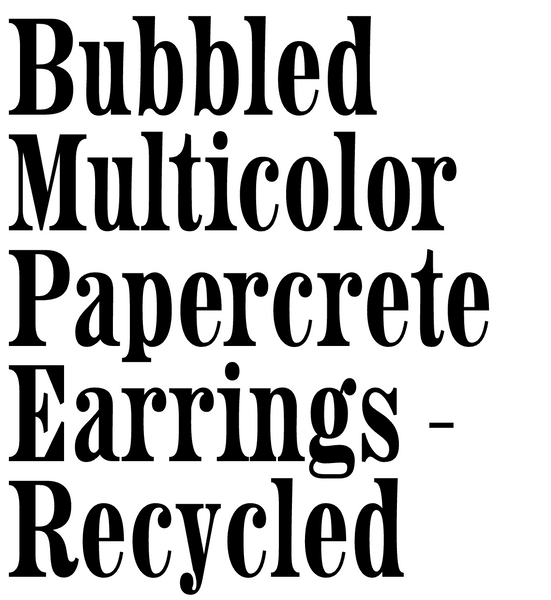 21 Recycled Paper Earrings