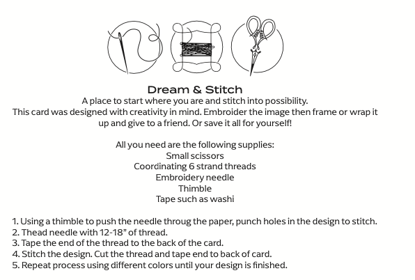 10 Embroidery Kits : Paper Embroidery Kit