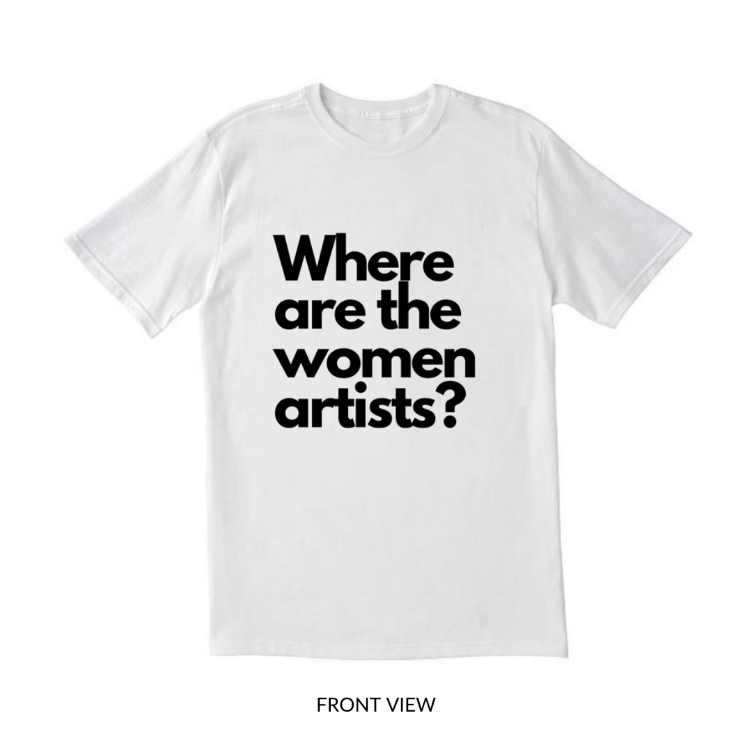 'Where are the women artists?' T-shirt