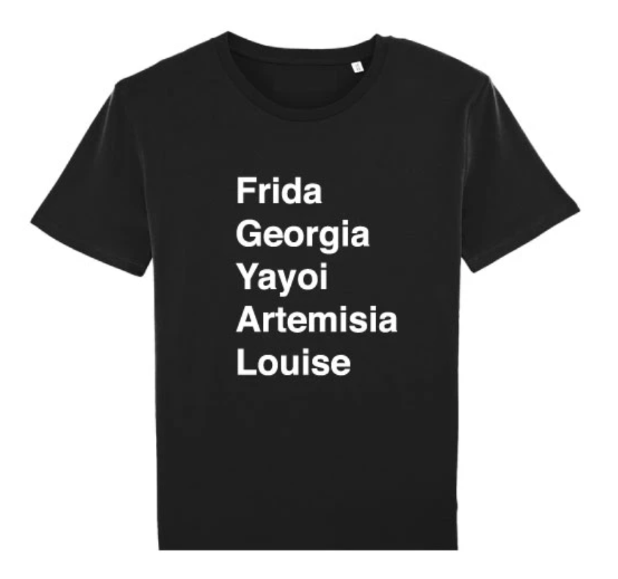 Our Iconic Women Artist Tee (Black With White Letters)