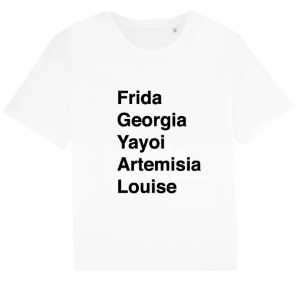 Our Iconic Women Artist Tee - Australia Shipment  🇦🇺♡🇦🇺  (White T-shirt White Letters)