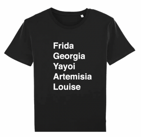Our Iconic Women Artist Tee - Australia Shipment  🇦🇺♡🇦🇺  (Black T-shirt White Letters)